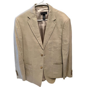 Daniel Bishop Linen Blazer Size 40R Two Button 
Sports Coat Tan Business Casual